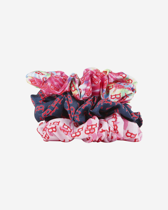 Boston Red Sox Mini Print 3 Pack Scrunchies FOCO - FOCO.com