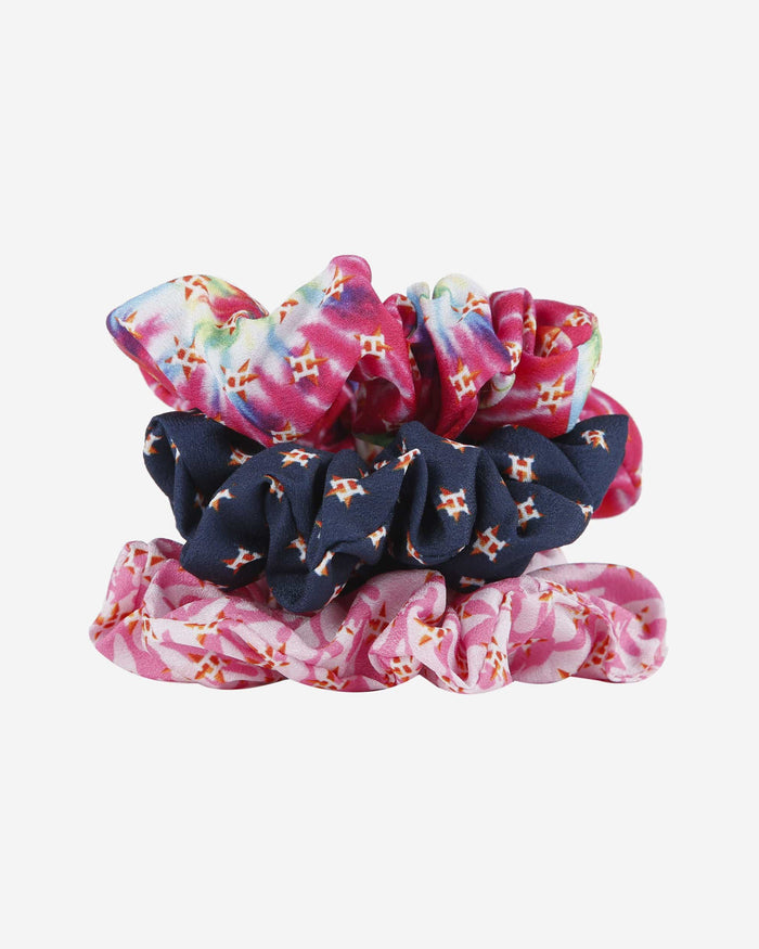 Houston Astros Mini Print 3 Pack Scrunchies FOCO - FOCO.com