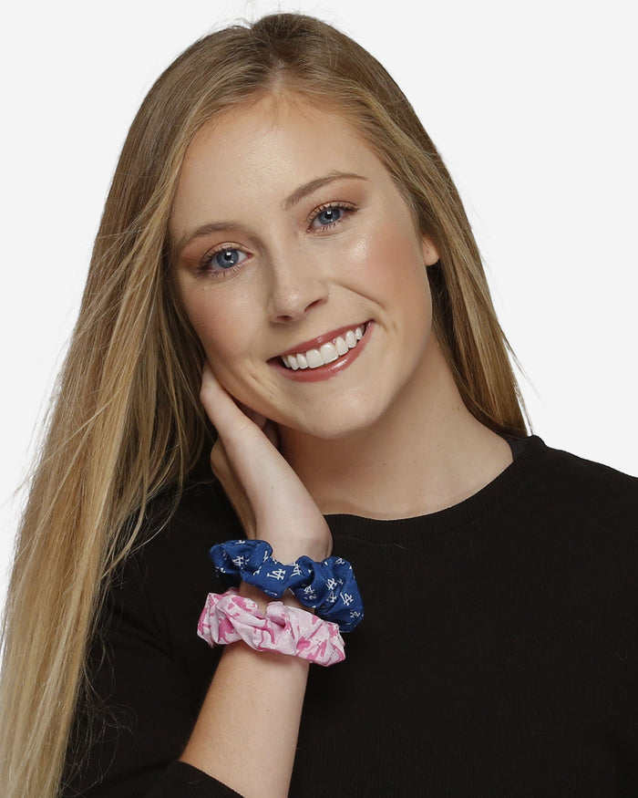 Los Angeles Dodgers Mini Print 3 Pack Scrunchies FOCO - FOCO.com