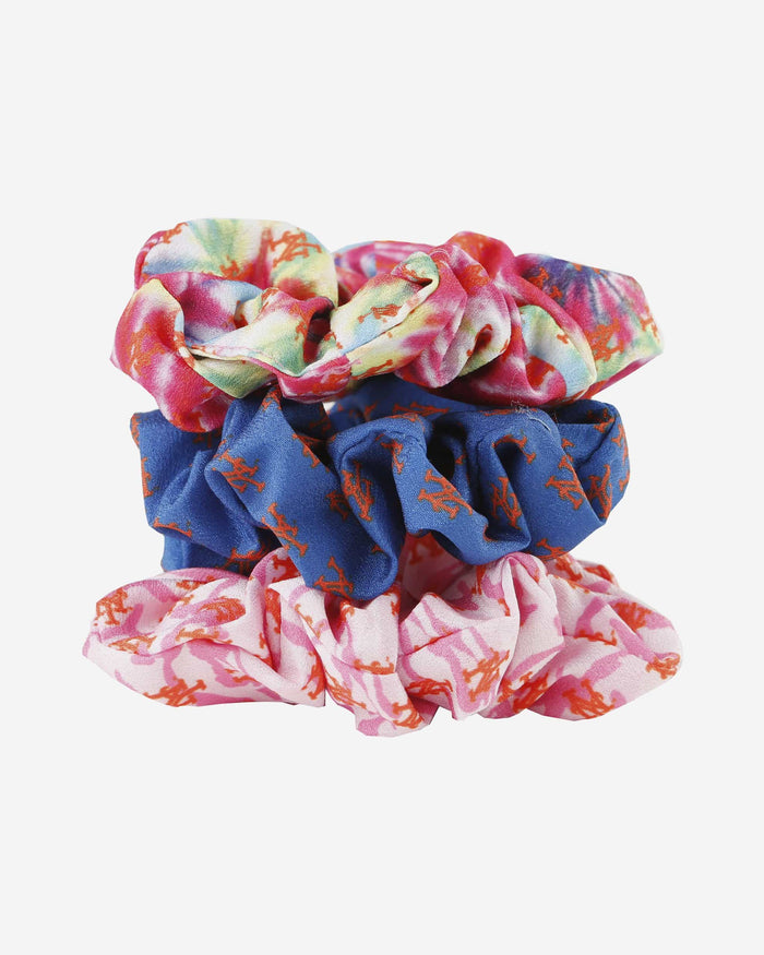 New York Mets Mini Print 3 Pack Scrunchies FOCO - FOCO.com