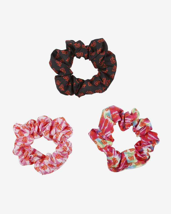 San Francisco Giants Mini Print 3 Pack Scrunchies FOCO - FOCO.com