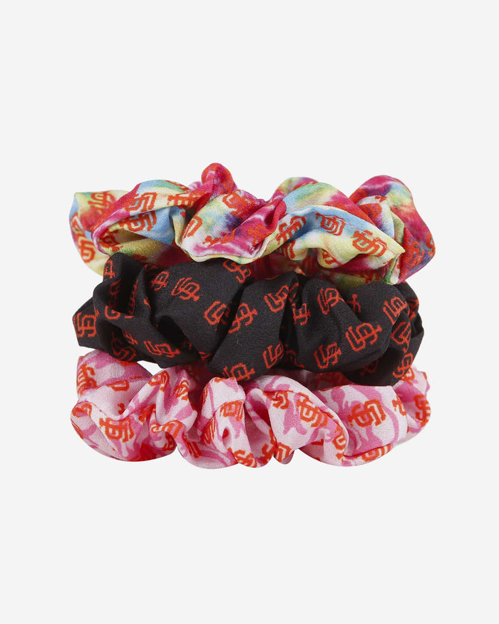 San Francisco Giants Mini Print 3 Pack Scrunchies FOCO - FOCO.com