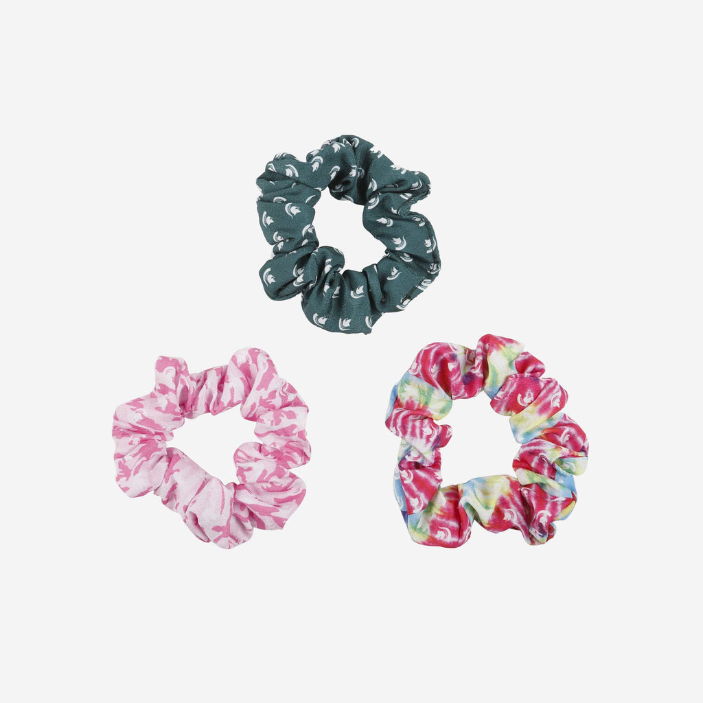 Michigan State Spartans Mini Print 3 Pack Scrunchies FOCO - FOCO.com