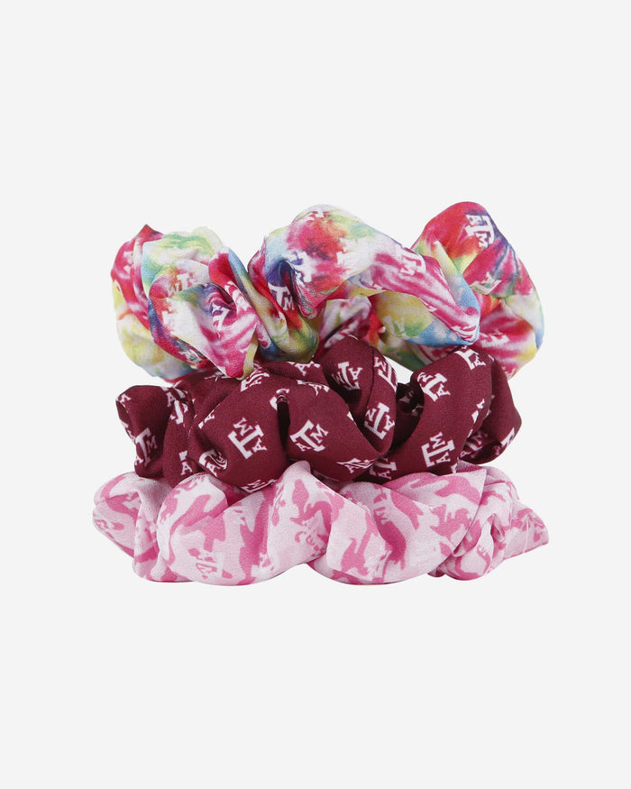 Texas A&M Aggies Mini Print 3 Pack Scrunchies FOCO - FOCO.com