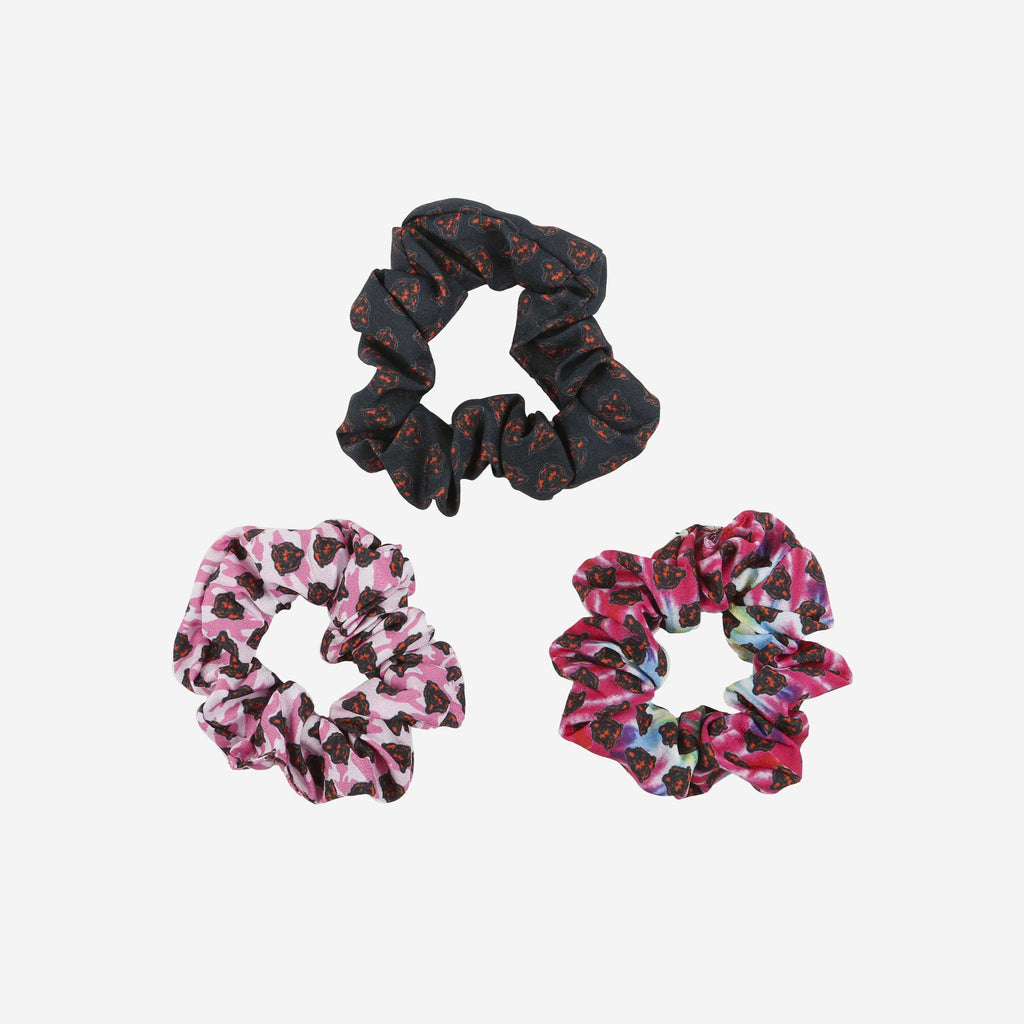 Chicago Bears Mini Print 3 Pack Scrunchies FOCO - FOCO.com