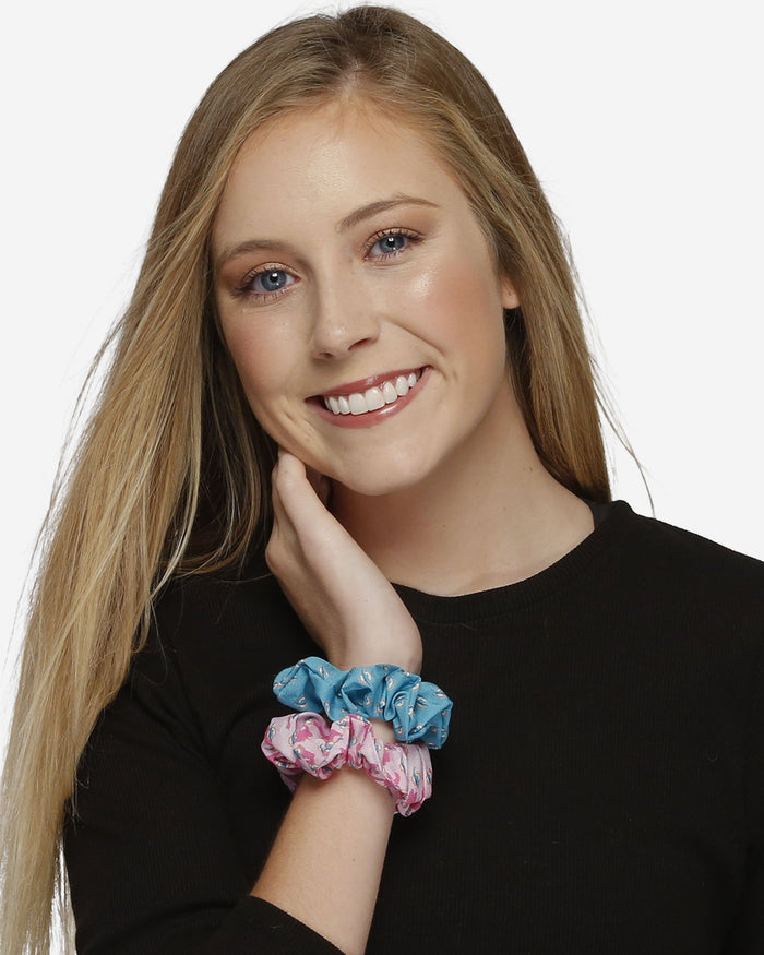 Miami Dolphins Mini Print 3 Pack Scrunchies FOCO - FOCO.com