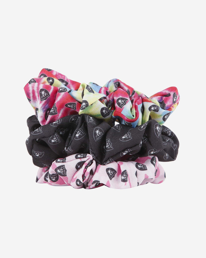 Las Vegas Raiders Mini Print 3 Pack Scrunchies FOCO - FOCO.com