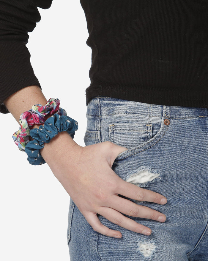 Philadelphia Eagles Mini Print 3 Pack Scrunchies FOCO - FOCO.com