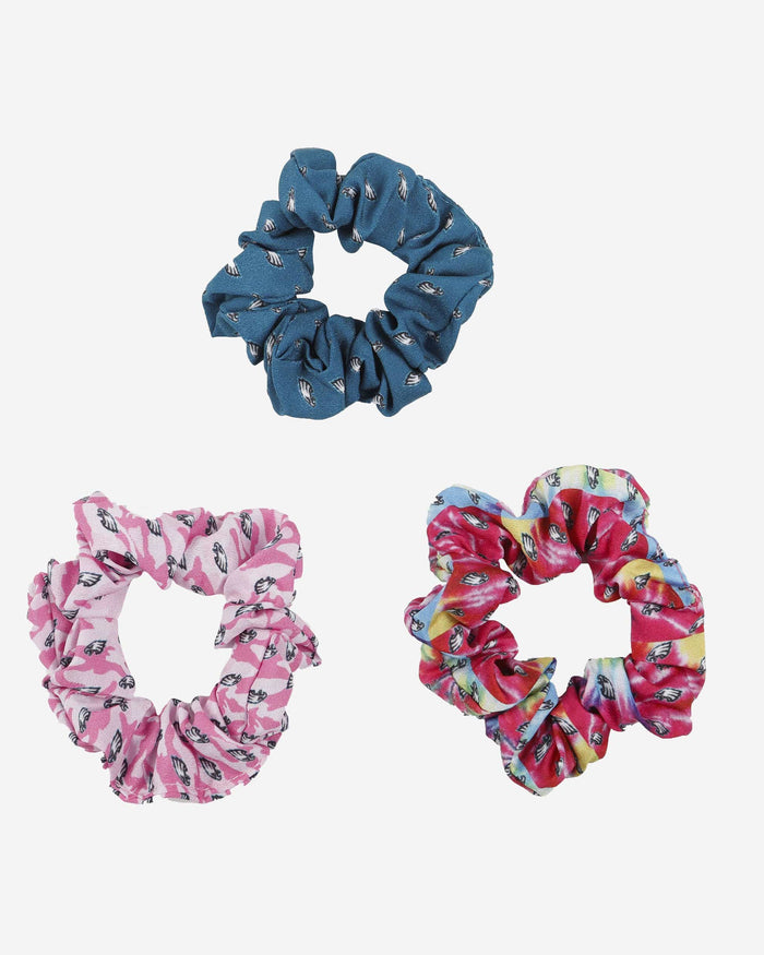 Philadelphia Eagles Mini Print 3 Pack Scrunchies FOCO - FOCO.com