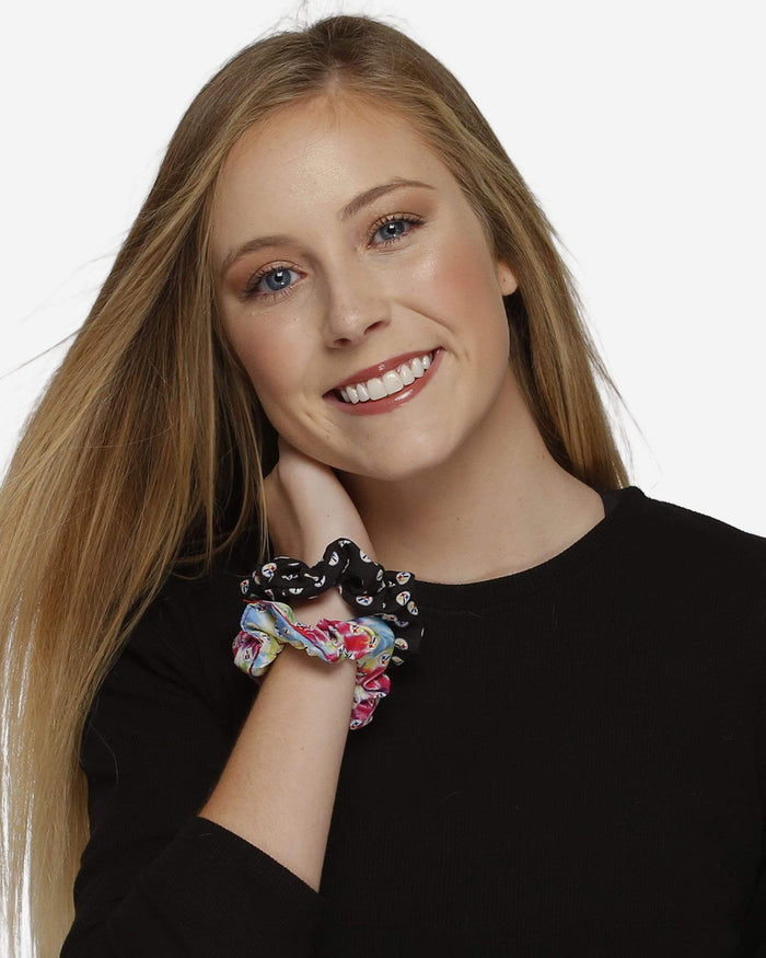 Pittsburgh Steelers Mini Print 3 Pack Scrunchies FOCO - FOCO.com