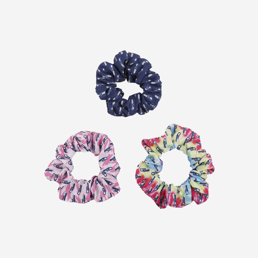 Seattle Seahawks Mini Print 3 Pack Scrunchies FOCO - FOCO.com