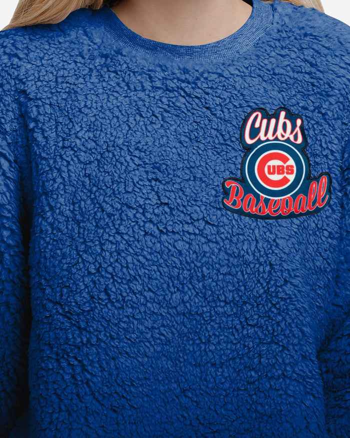 Chicago Cubs Womens Sherpa Lounge Set FOCO - FOCO.com