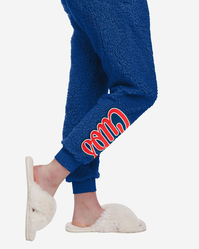 Chicago Cubs Womens Sherpa Lounge Set FOCO - FOCO.com