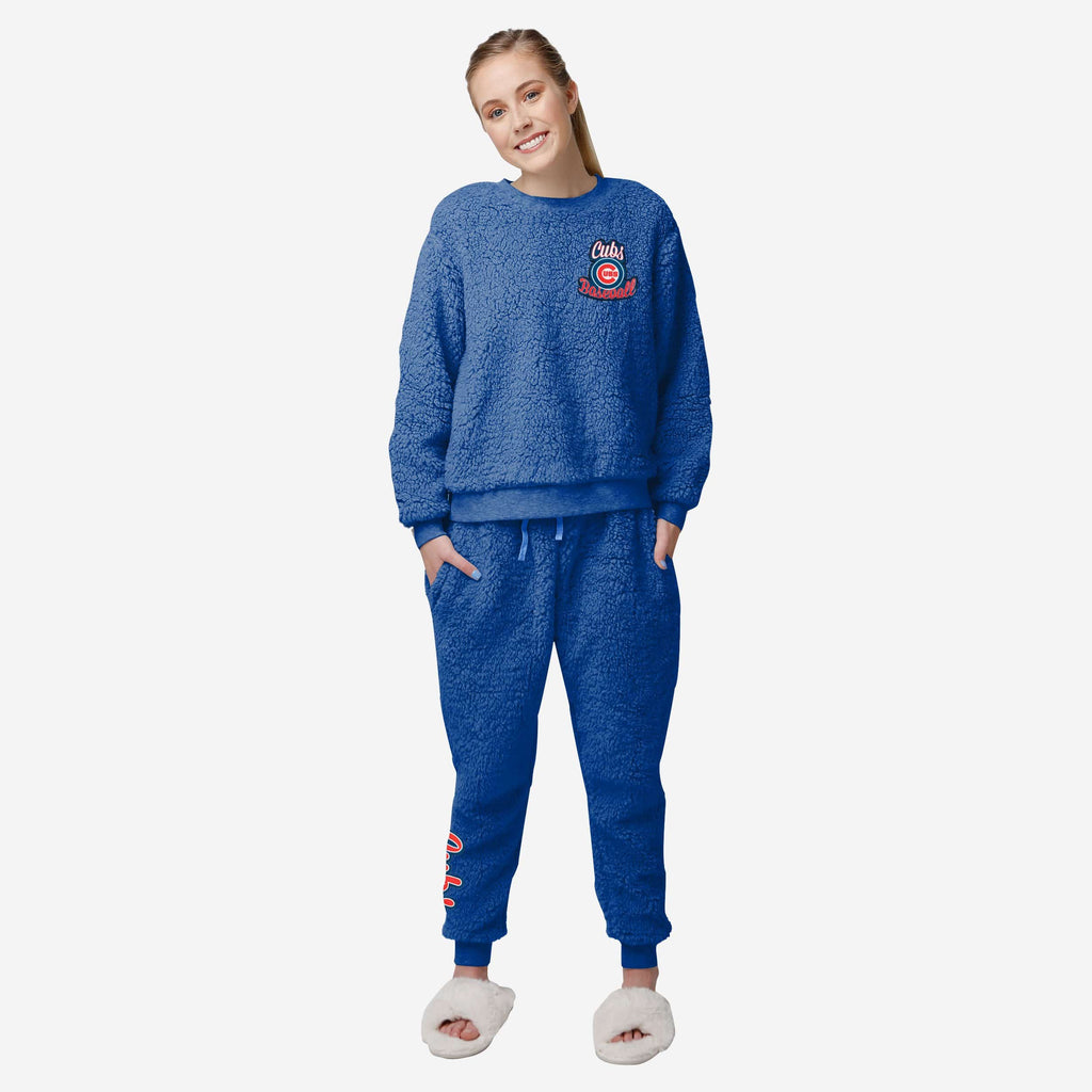 Chicago Cubs Womens Sherpa Lounge Set FOCO S - FOCO.com