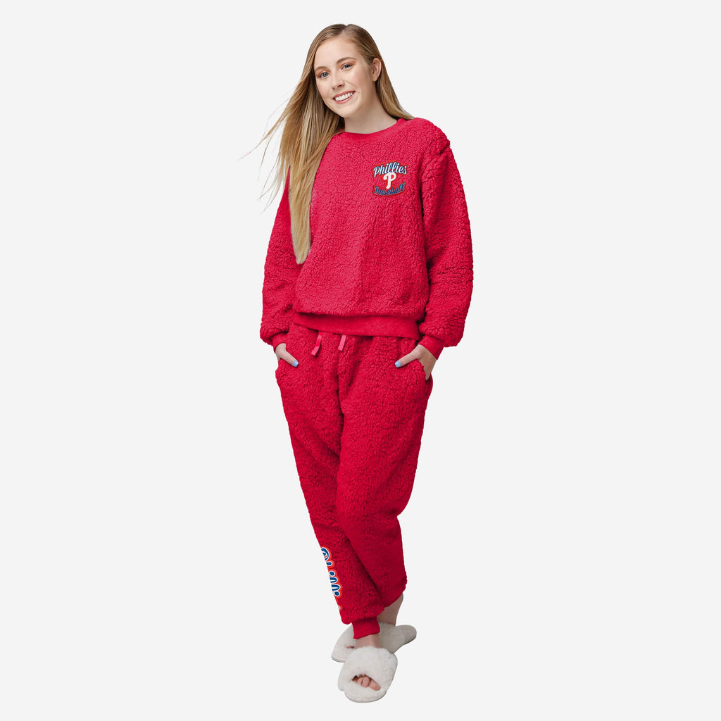 Philadelphia Phillies Womens Sherpa Lounge Set FOCO S - FOCO.com