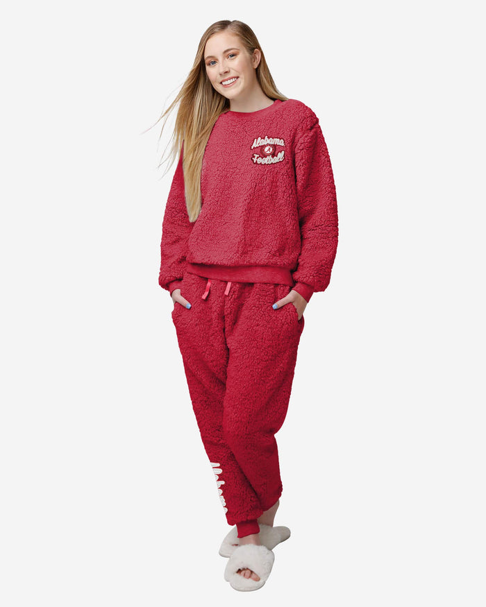 Alabama Crimson Tide Womens Sherpa Lounge Set FOCO S - FOCO.com