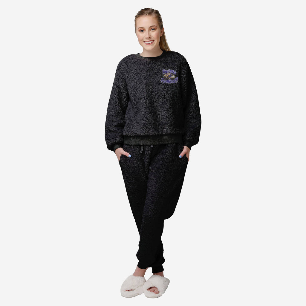 Baltimore Ravens Womens Sherpa Lounge Set FOCO S - FOCO.com