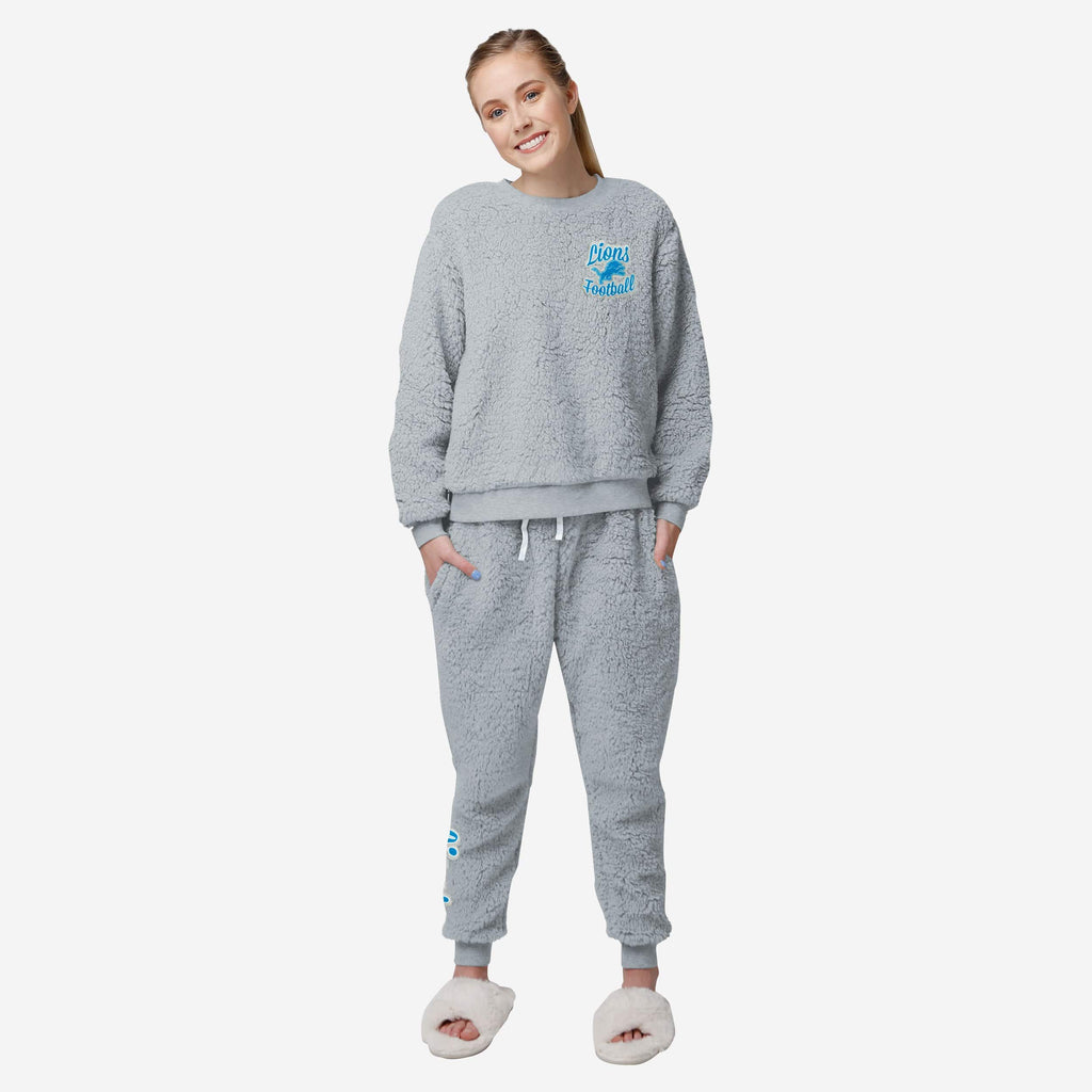 Detroit Lions Womens Sherpa Lounge Set FOCO S - FOCO.com