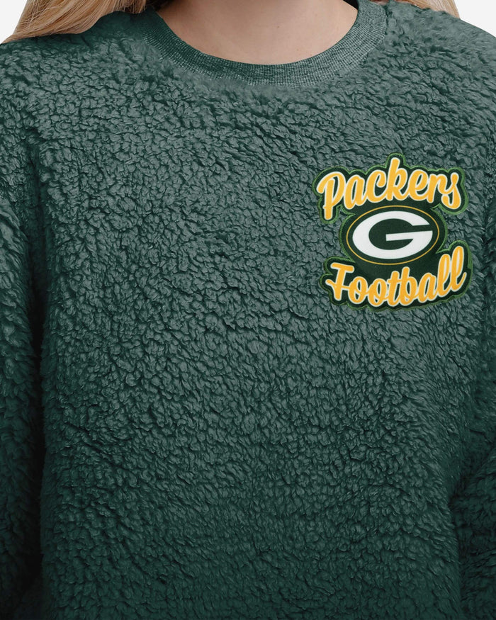 Green Bay Packers Womens Sherpa Lounge Set FOCO - FOCO.com