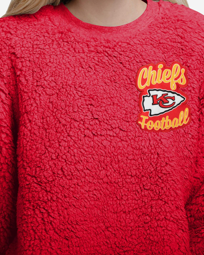 Kansas City Chiefs Womens Sherpa Lounge Set FOCO - FOCO.com