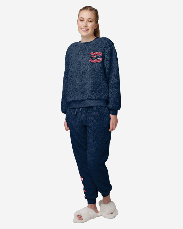 New England Patriots Womens Sherpa Lounge Set FOCO S - FOCO.com