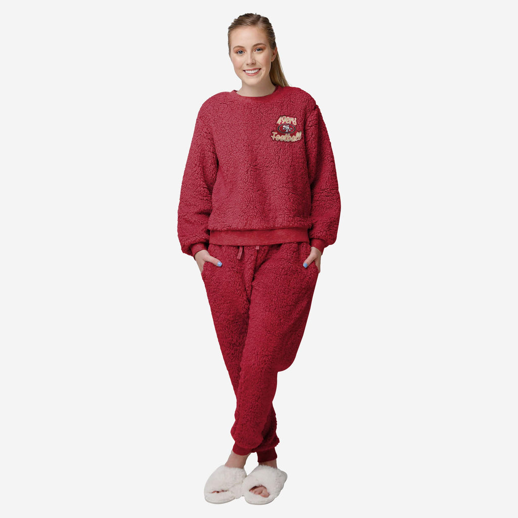 San Francisco 49ers Womens Sherpa Lounge Set FOCO S - FOCO.com