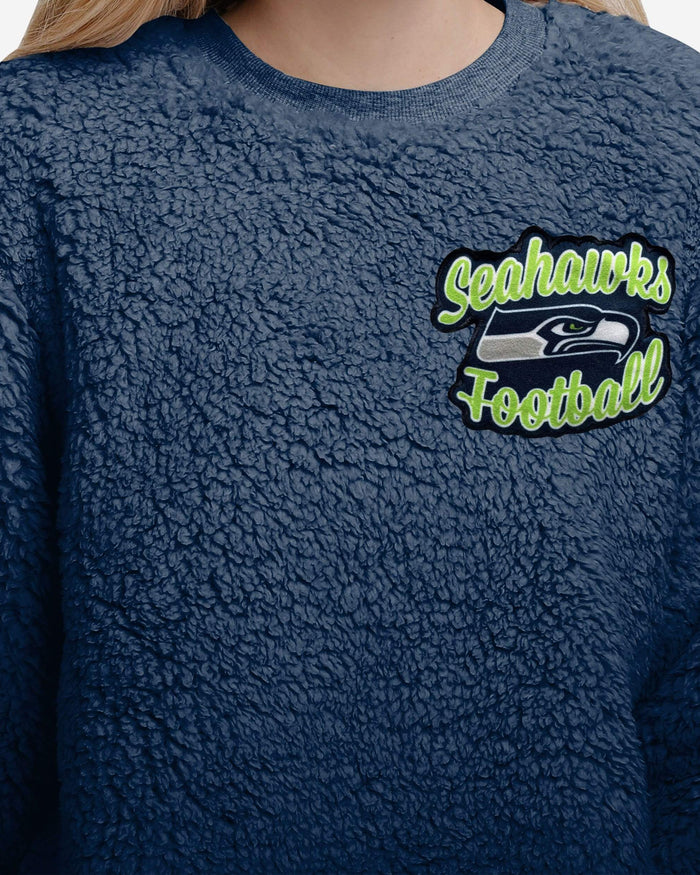 Seattle Seahawks Womens Sherpa Lounge Set FOCO - FOCO.com