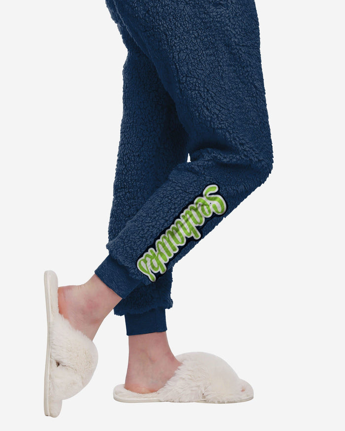 Seattle Seahawks Womens Sherpa Lounge Set FOCO - FOCO.com