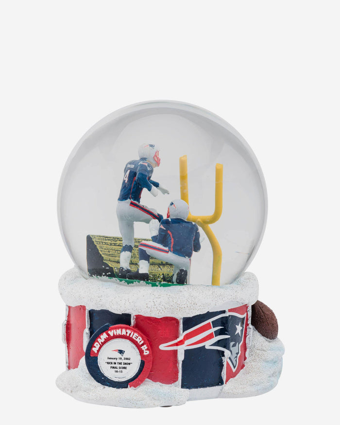 New England Patriots Iconic Moment Snow Globe FOCO - FOCO.com