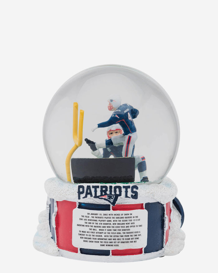 New England Patriots Iconic Moment Snow Globe FOCO - FOCO.com