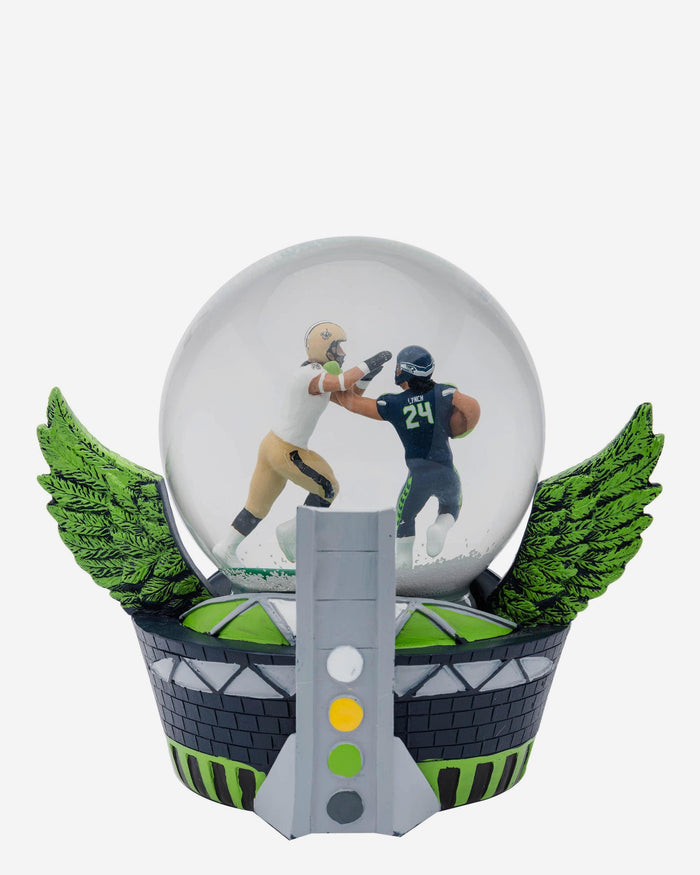 Seattle Seahawks Iconic Moment Snow Globe FOCO - FOCO.com