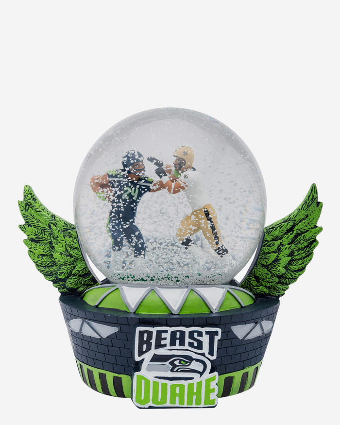 Seattle Seahawks Iconic Moment Snow Globe FOCO - FOCO.com