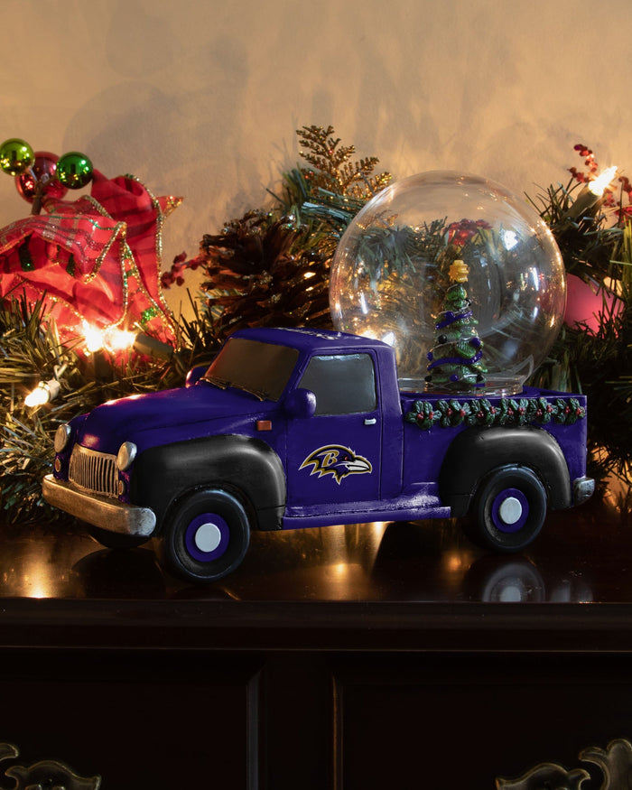 Baltimore Ravens Pickup Truck Snow Globe FOCO - FOCO.com