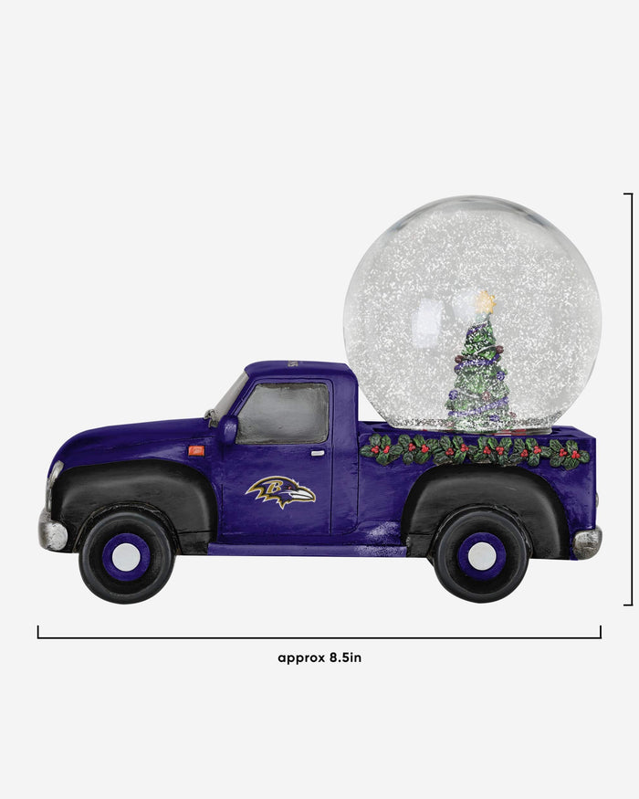 Baltimore Ravens Pickup Truck Snow Globe FOCO - FOCO.com