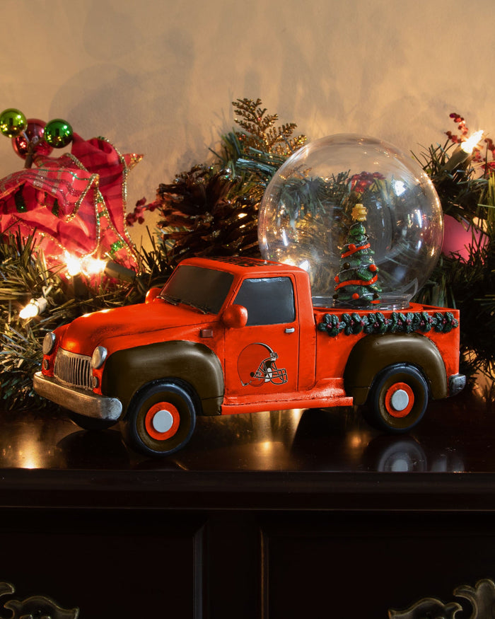 Cleveland Browns Pickup Truck Snow Globe FOCO - FOCO.com