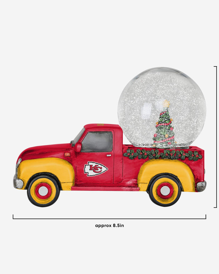 Kansas City Chiefs Pickup Truck Snow Globe FOCO - FOCO.com