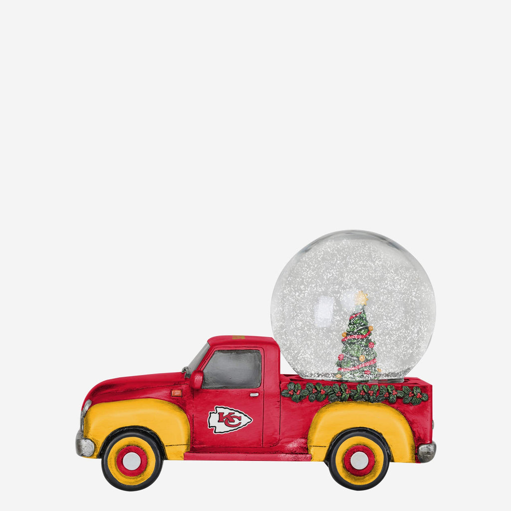 Kansas City Chiefs Pickup Truck Snow Globe FOCO - FOCO.com