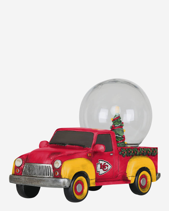 Kansas City Chiefs Pickup Truck Snow Globe FOCO - FOCO.com