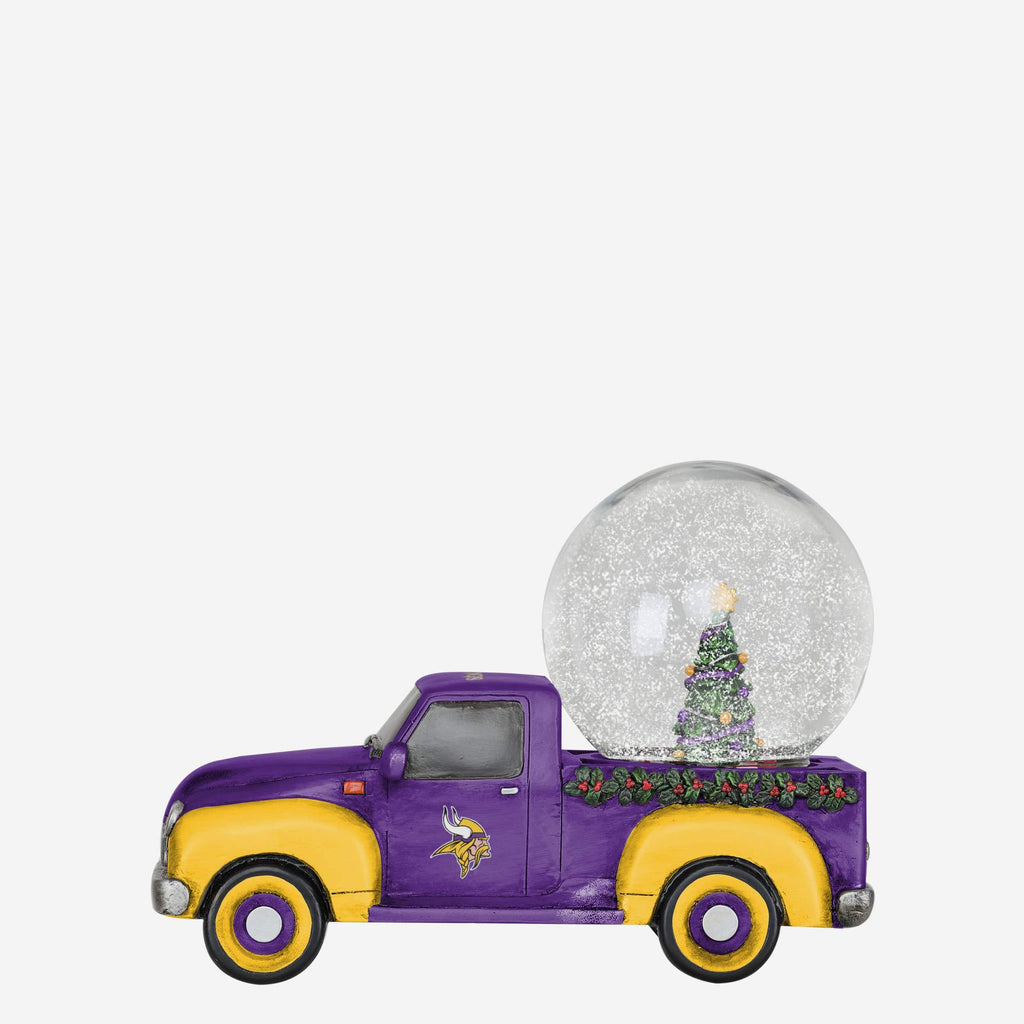 Minnesota Vikings Pickup Truck Snow Globe FOCO - FOCO.com