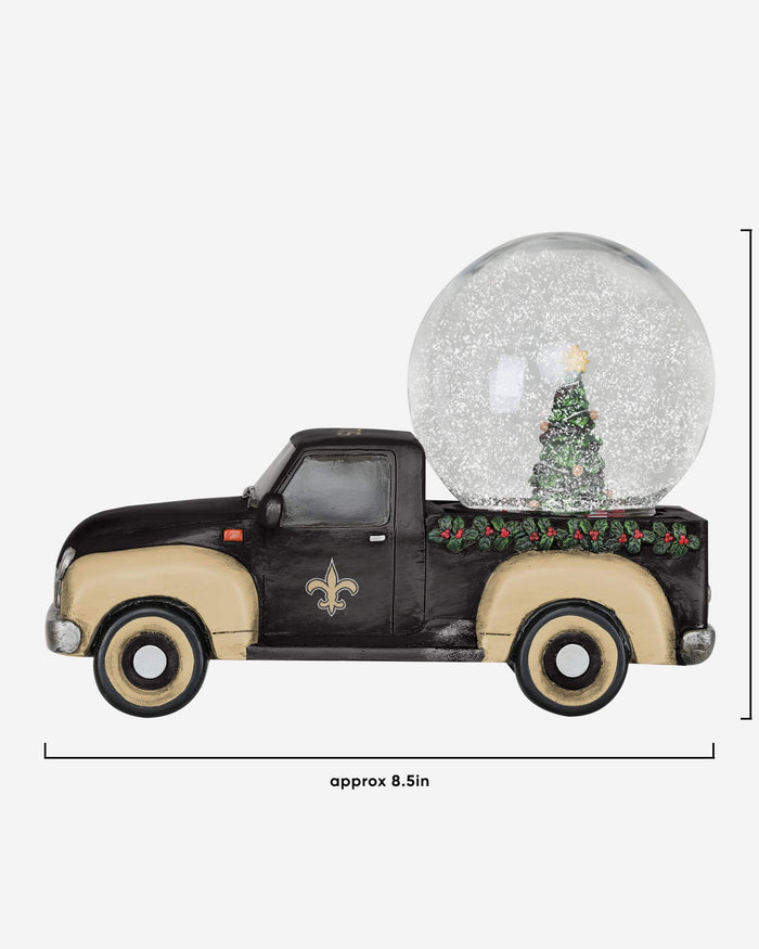 New Orleans Saints Pickup Truck Snow Globe FOCO - FOCO.com