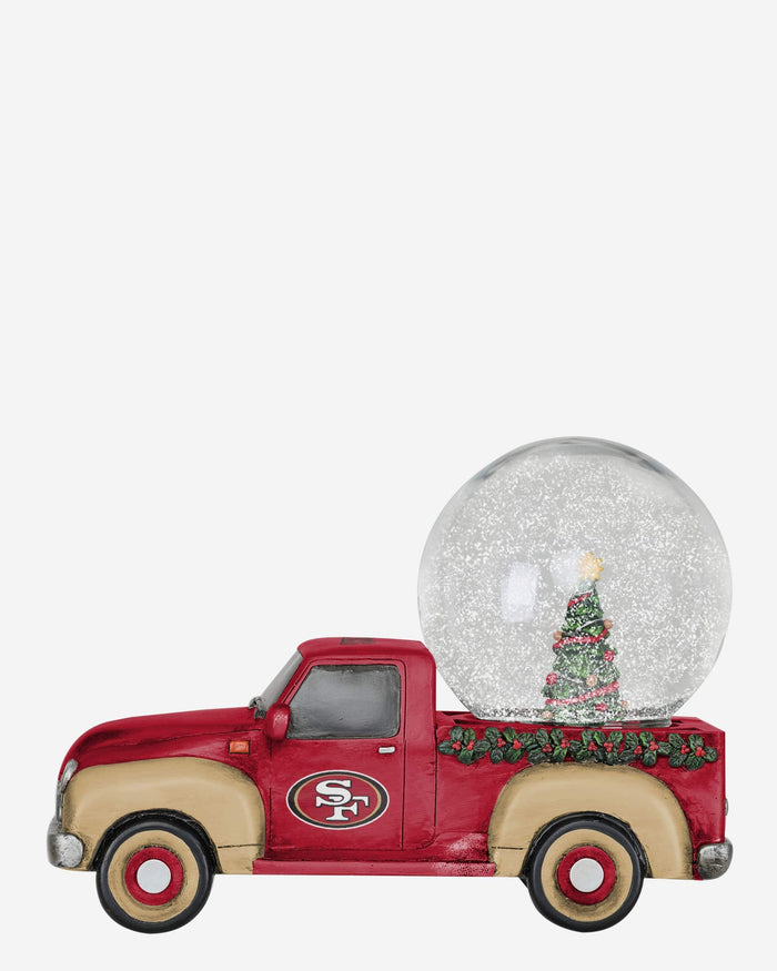 San Francisco 49ers Pickup Truck Snow Globe FOCO - FOCO.com