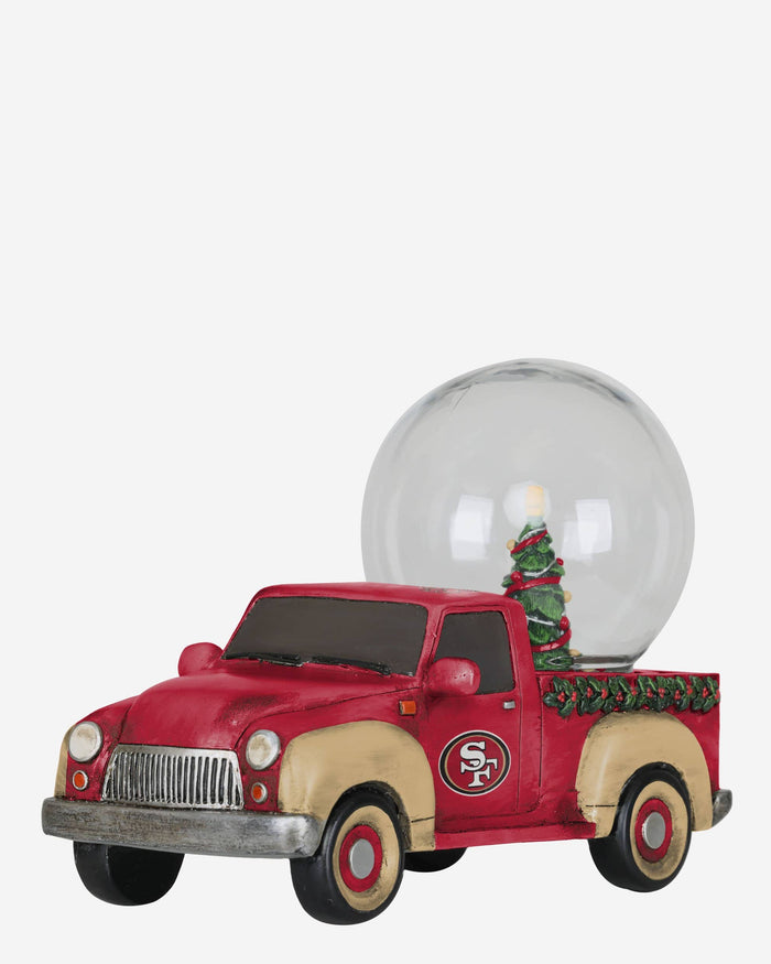 San Francisco 49ers Pickup Truck Snow Globe FOCO - FOCO.com