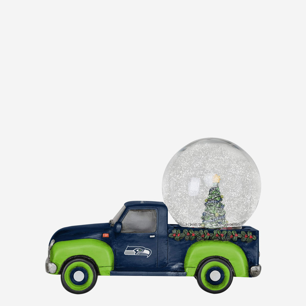 Seattle Seahawks Pickup Truck Snow Globe FOCO - FOCO.com