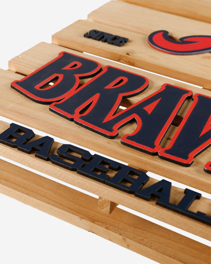 Atlanta Braves Wood Pallet Sign FOCO - FOCO.com