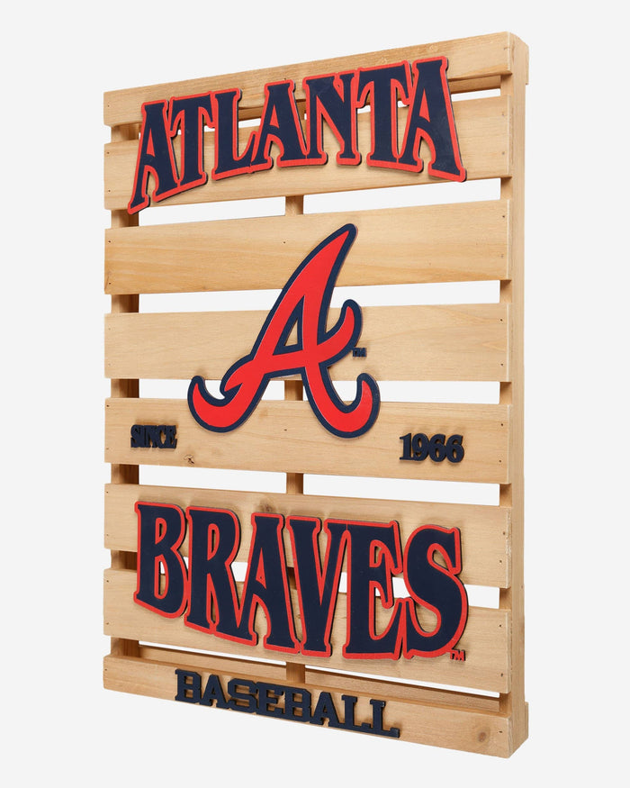 Atlanta Braves Wood Pallet Sign FOCO - FOCO.com