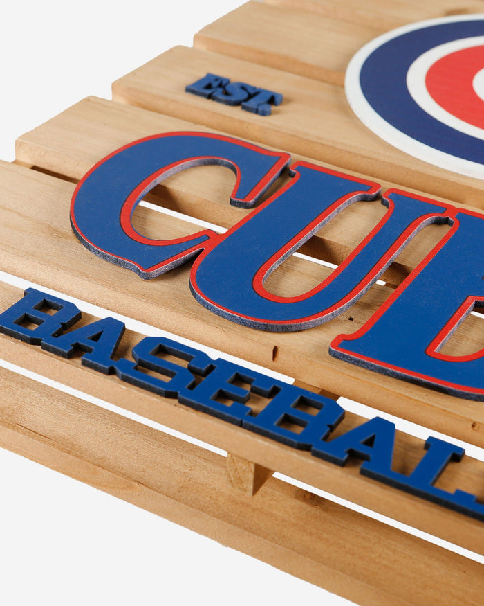 Chicago Cubs Wood Pallet Sign FOCO - FOCO.com