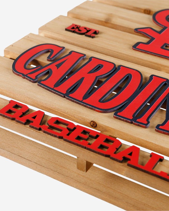 St Louis Cardinals Wood Pallet Sign FOCO - FOCO.com