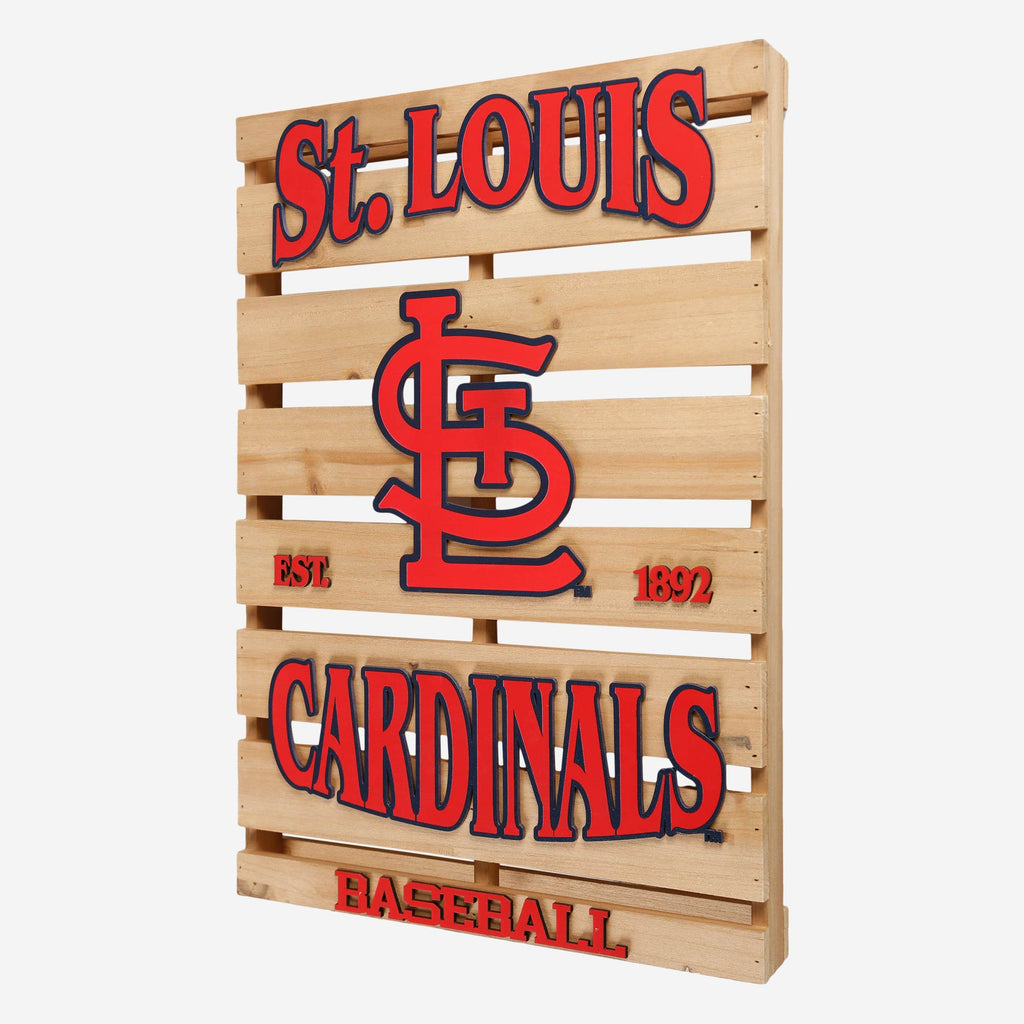 St Louis Cardinals Wood Pallet Sign FOCO - FOCO.com