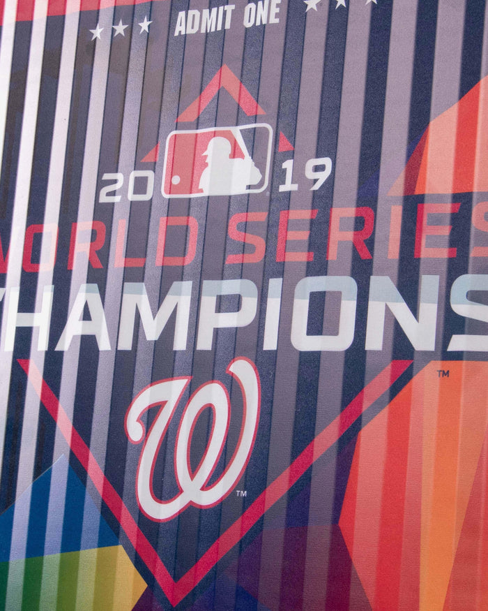Washington Nationals 2019 World Series Champions Corrugated Metal Wall Sign FOCO - FOCO.com