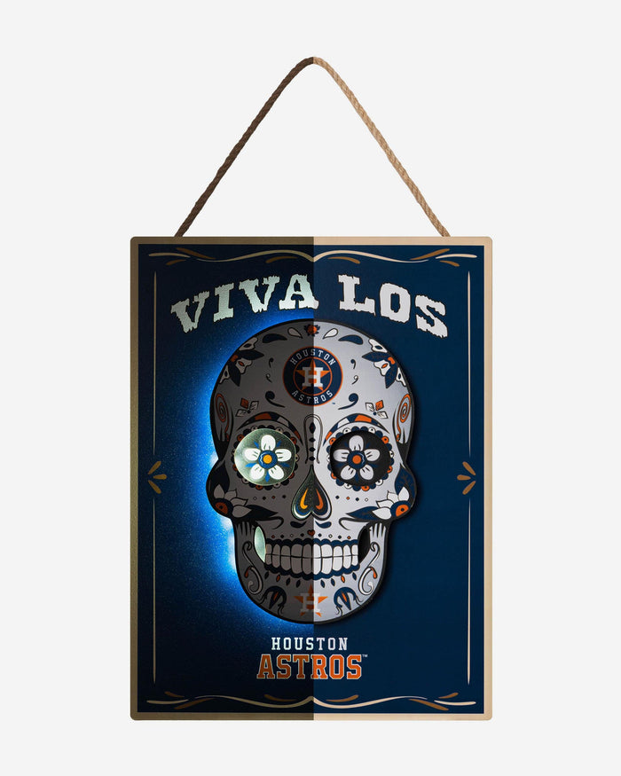 Houston Astros Day Of The Dead LED Sign FOCO - FOCO.com